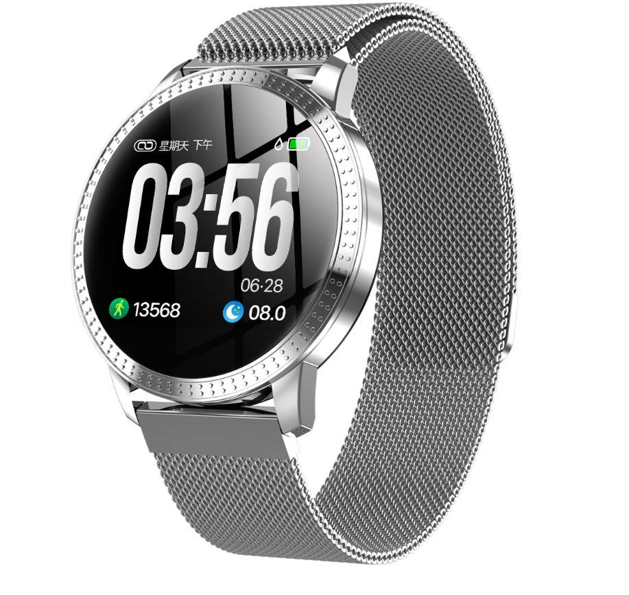 Metal round screen smart bracelet