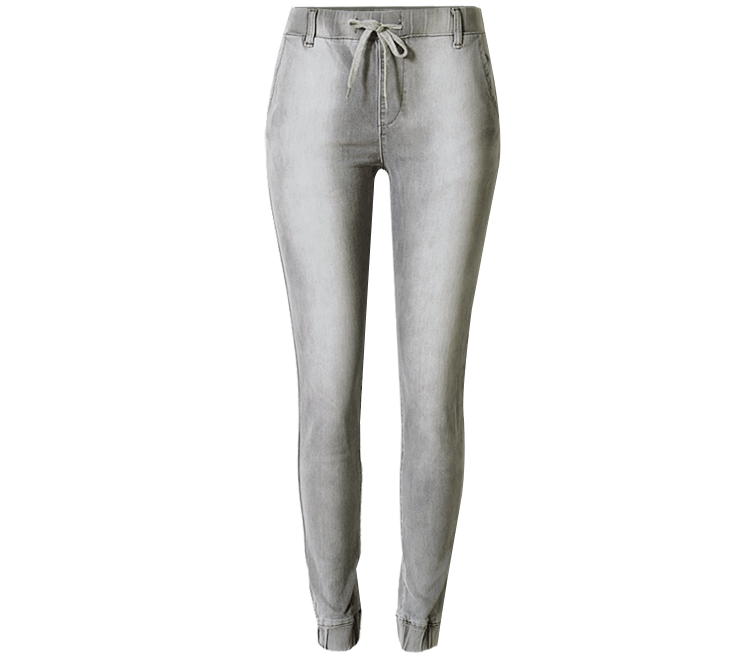 Stretch Jogging Casual Gray Plus Size Women's Pants