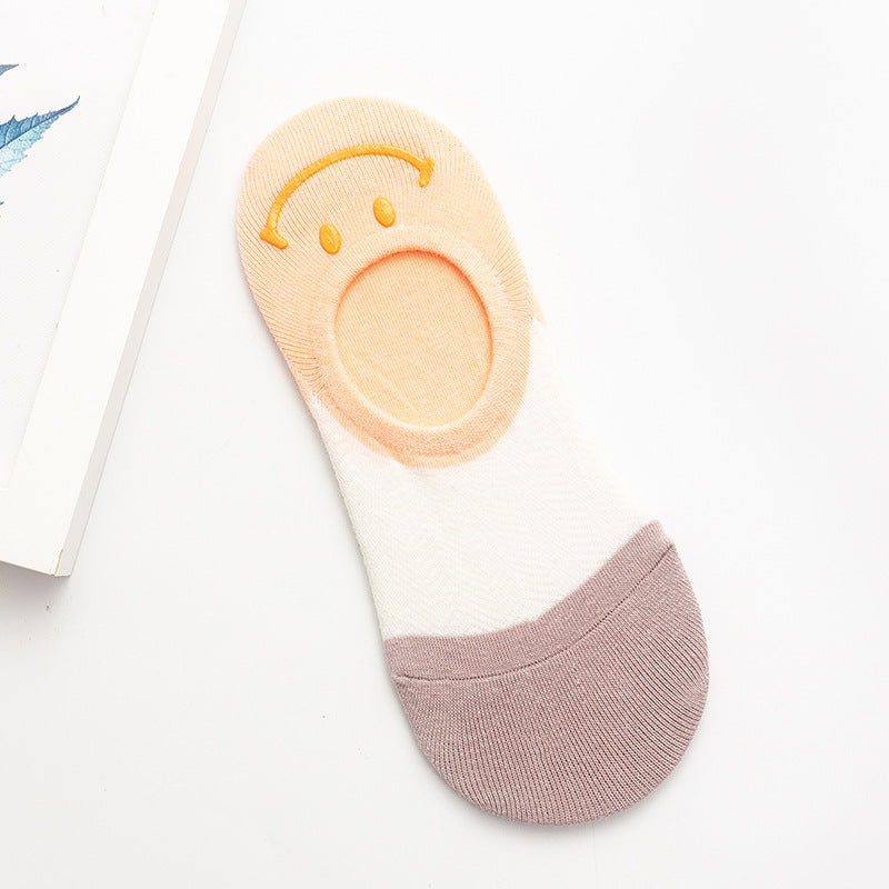 Silicone Non-slip Smiley Socks