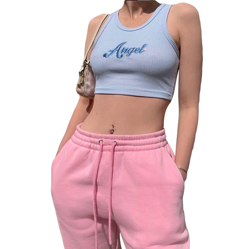 High-waisted trousers