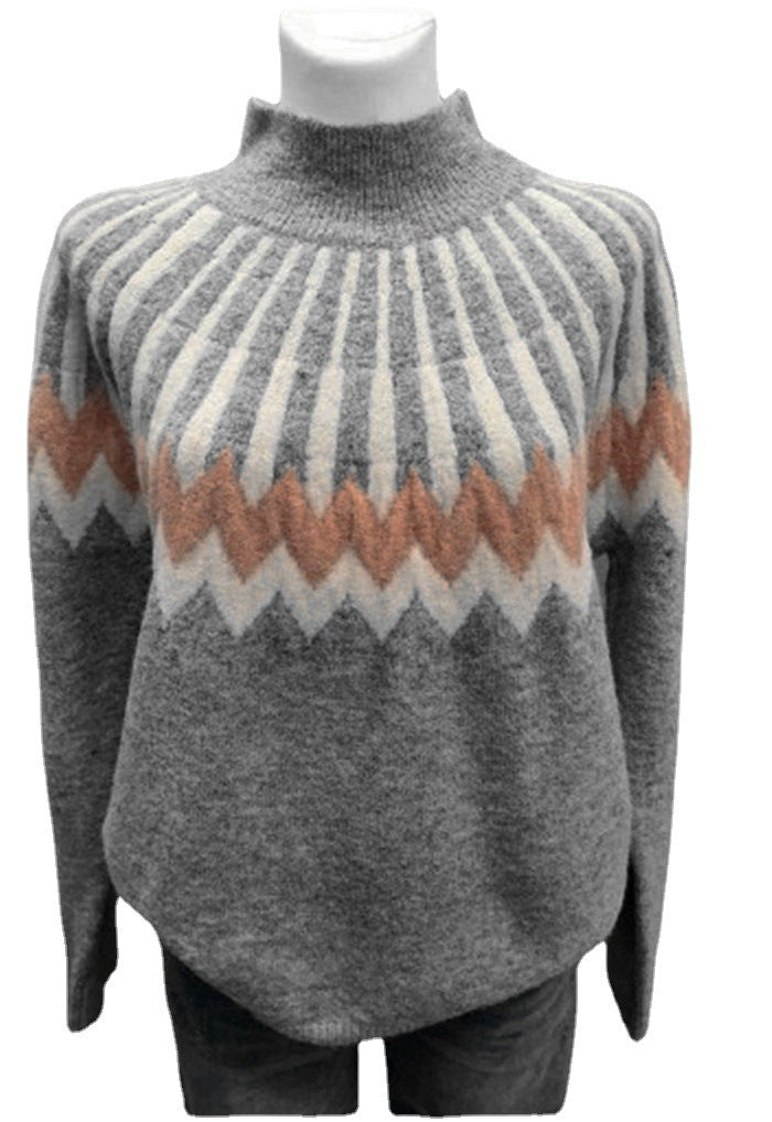 New Ethnic Style Knit Casual Loose Sweater