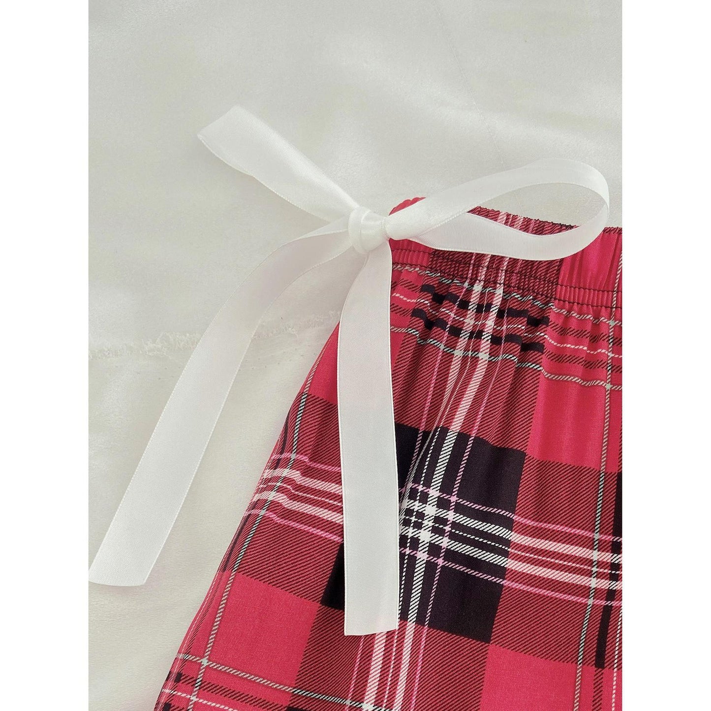 Women's Plaid Artificial Cotton Pajama Pants