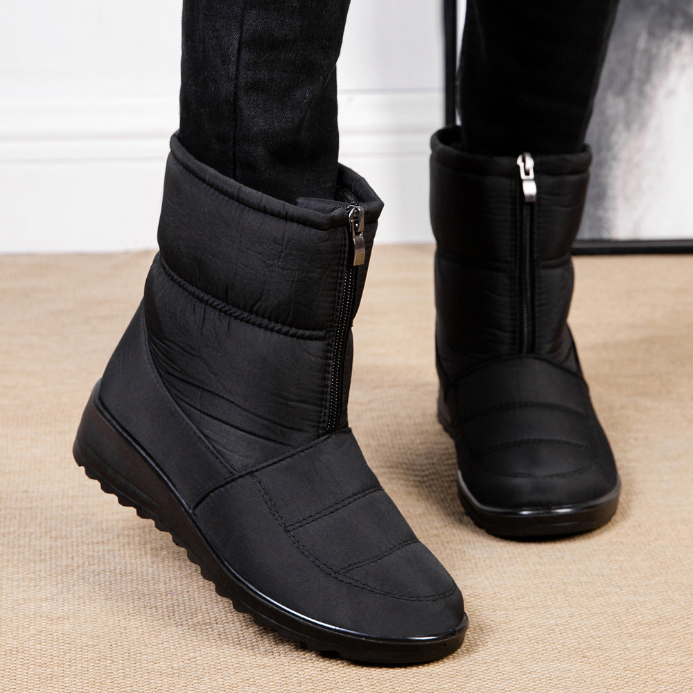 Women's Lazy Slip-On Waterproof Warm Snow Boots