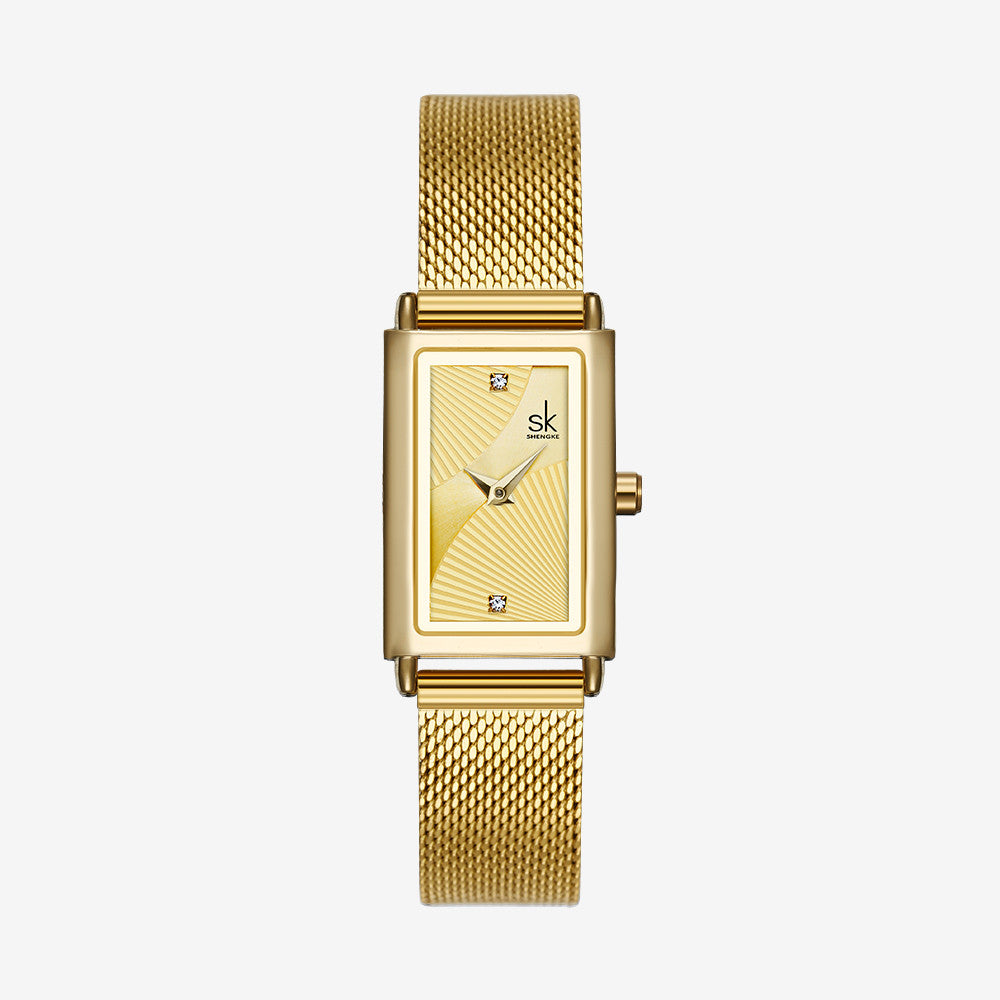 Stylish simple waterproof quartz watch