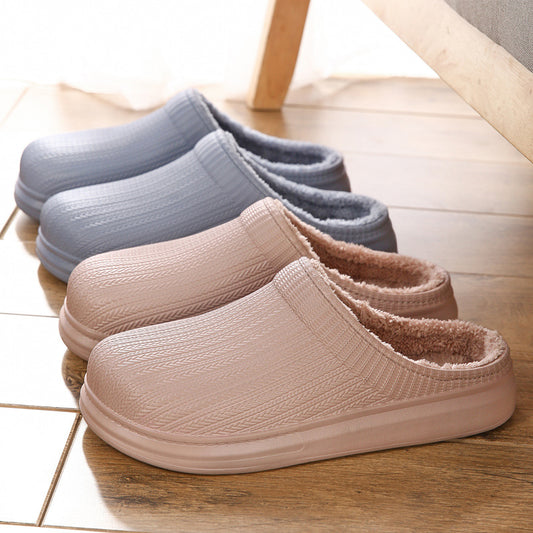 Soft Velvet Cute Thick Indoor Casual Home Cotton Slippers