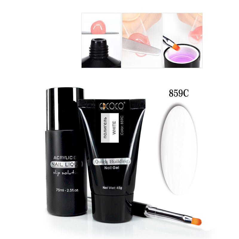 Nail phototherapy extension functional gel