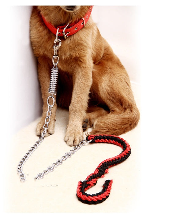 Hand-woven pet leash