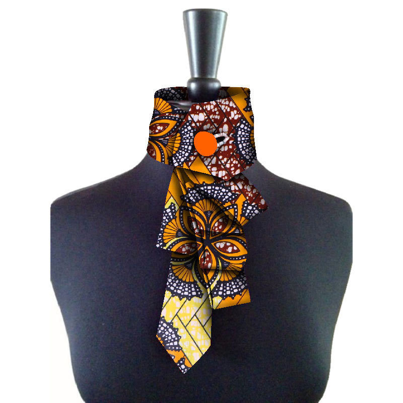 African women's bow collar