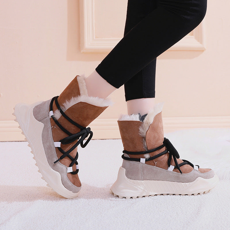 Snow Boots Are Thin, Non-Slip, Thick, Waterproof And Warm