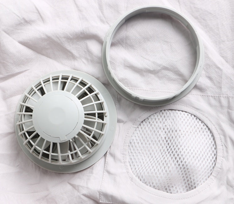 Summer refrigeration air conditioning service cooling fan clothes charging welder outdoor high temperature heatstroke site work clothes men and women