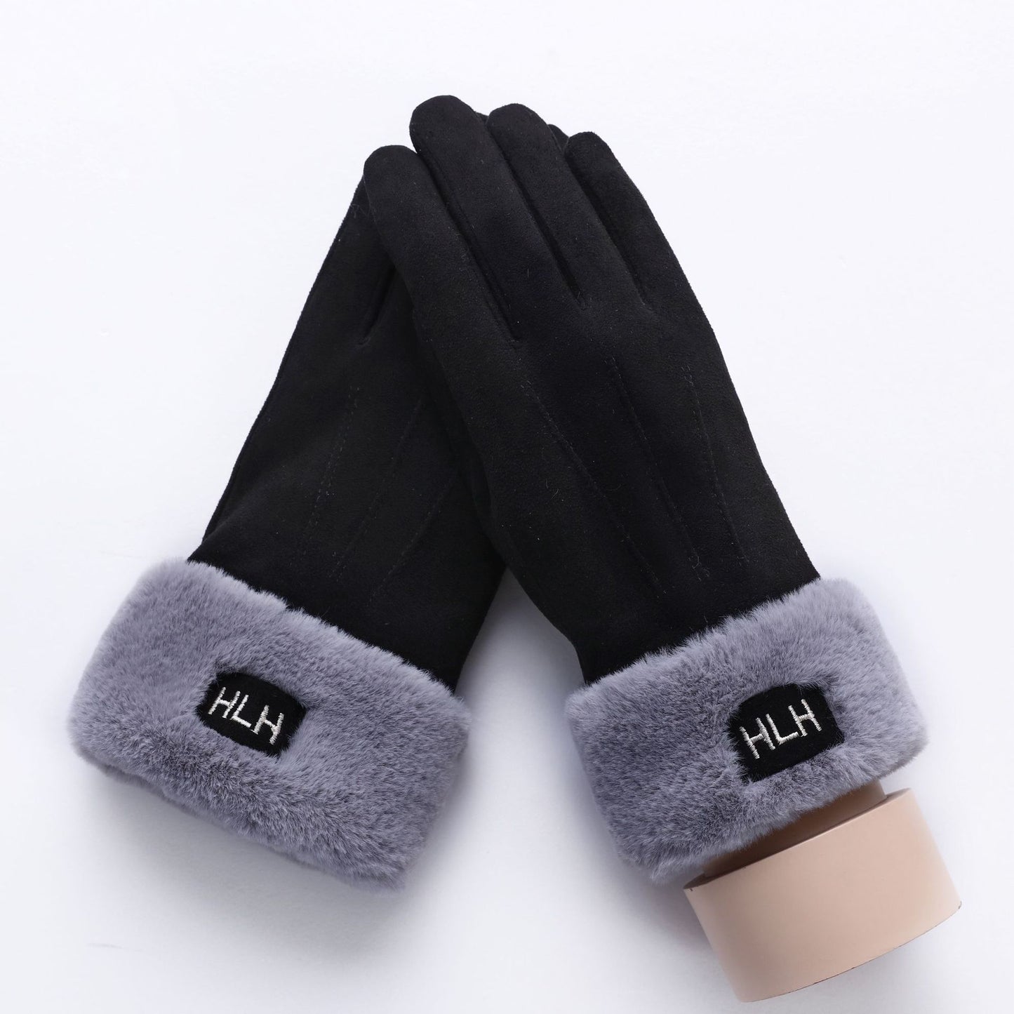 Suede gloves for ladies