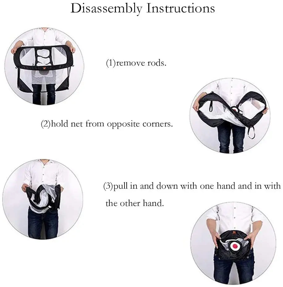 Indoor Outdoor Foldable P Op Up Hitting Training Target Driving Practice Golf Chipping Net