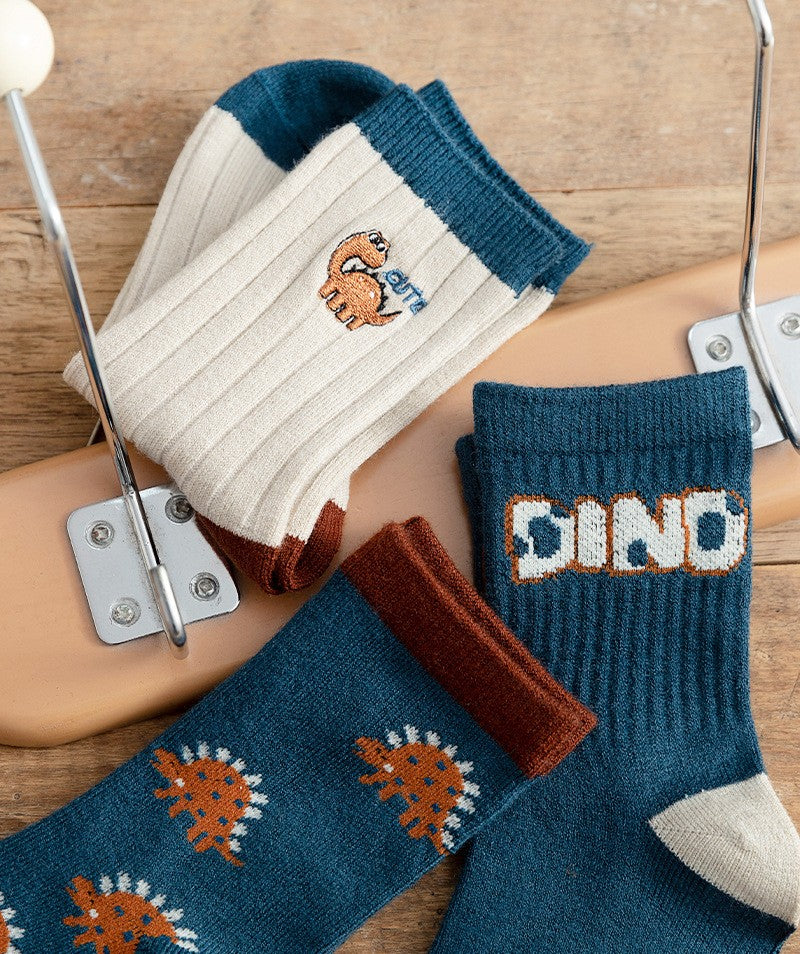 Children's Cartoon Wool Medium Tube Socks