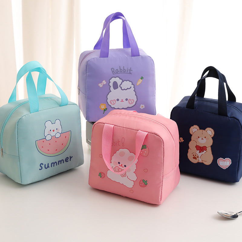 Oxford Cloth Cartoon Bento Tote Bag
