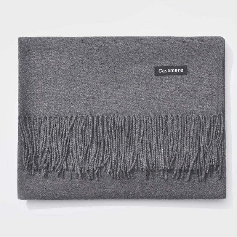 Cashmere scarf solid color
