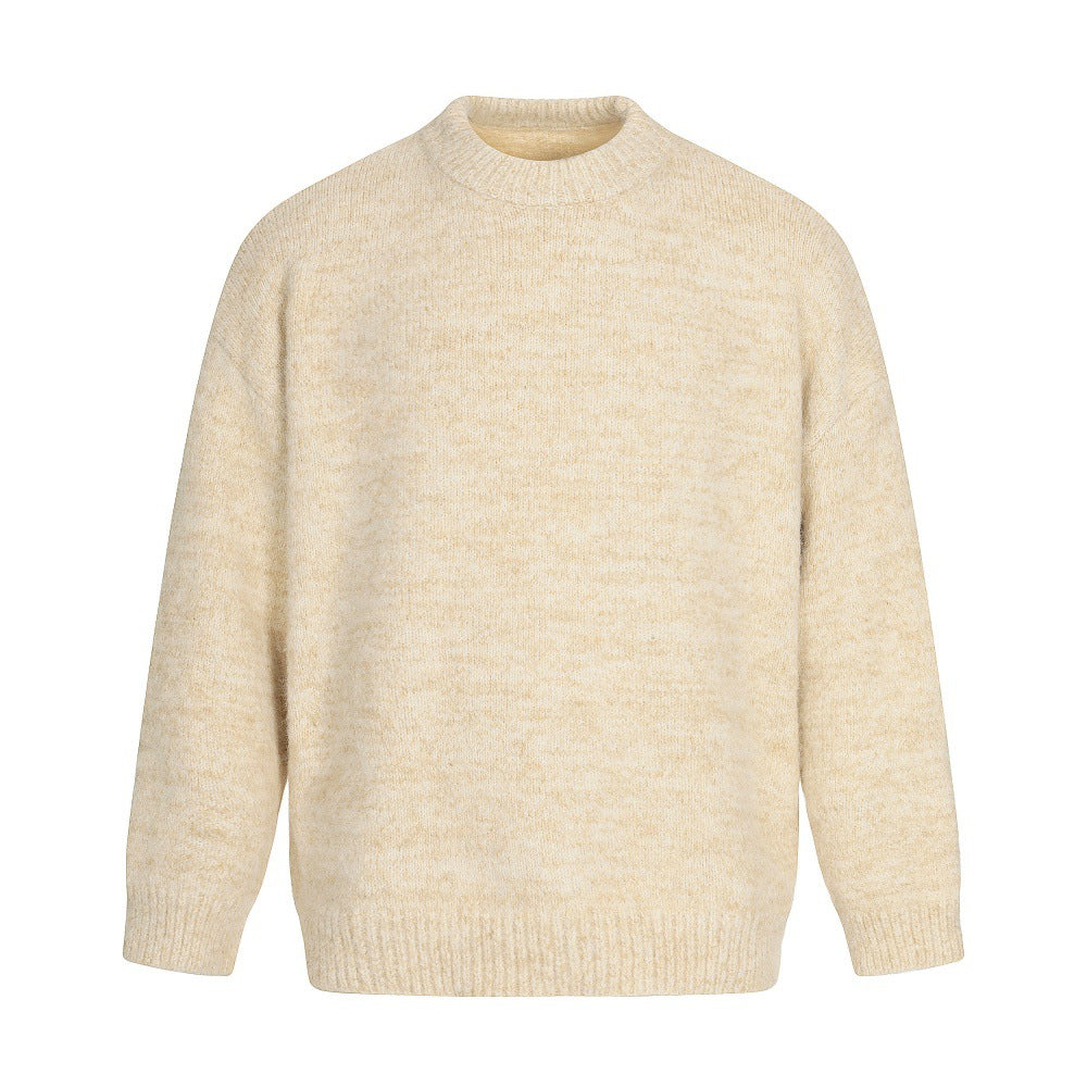 Men's Sweater Base Layer Loose Casual Longsleeve Knitted Top