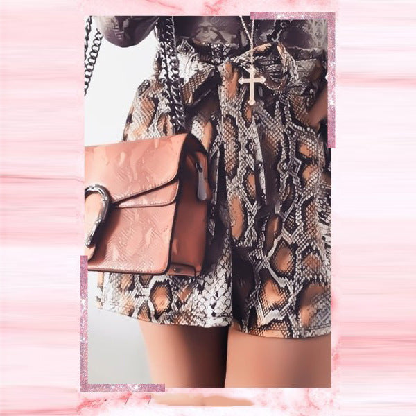 Women's Snake High Waist Tether Shorts