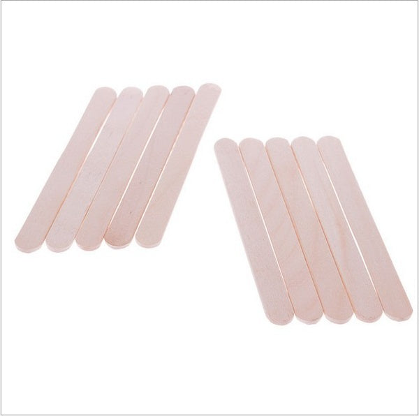 50Pcs Burlywood Ice-lolly Stick Natural Wooden Ice Cream Sticks Kids Hand Craft Making Ice Cream DIY Popsicle Sticks