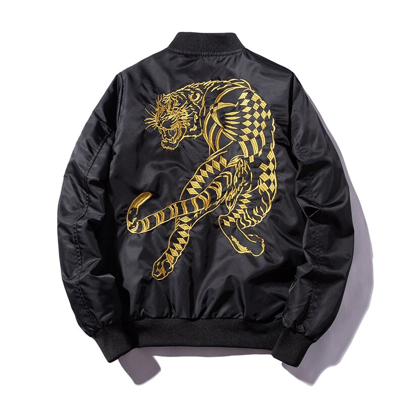 National tide high street embroidery jacket men's air force ma1 flight suit