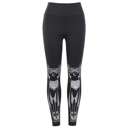 New printed skinny casual pants