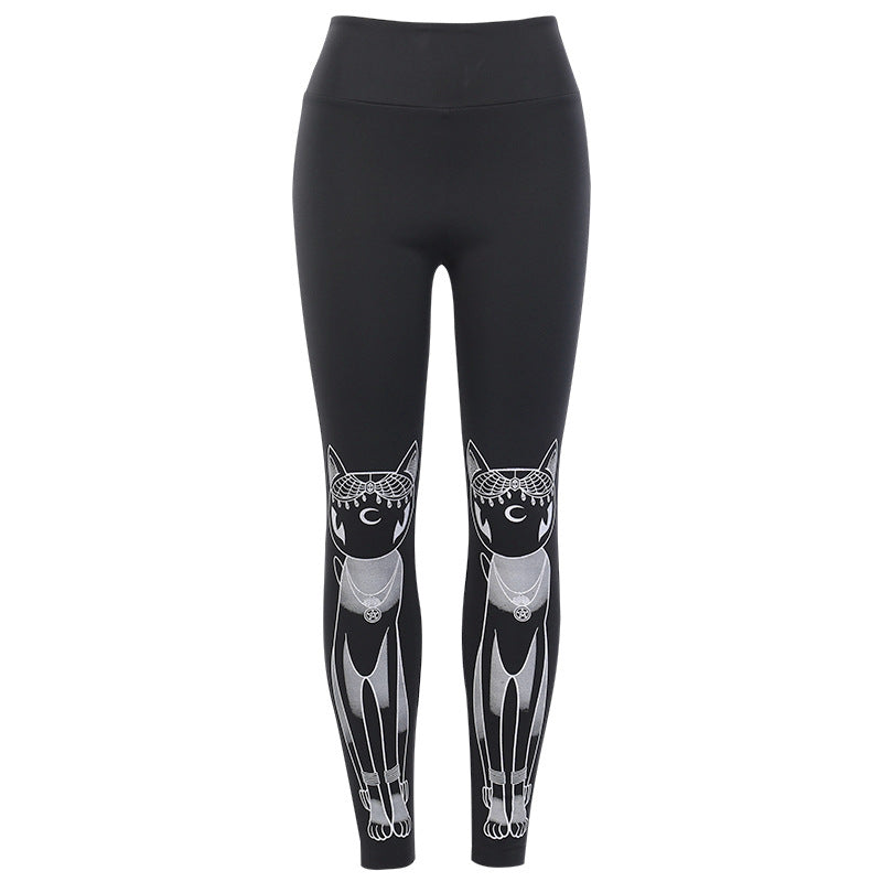 New printed skinny casual pants