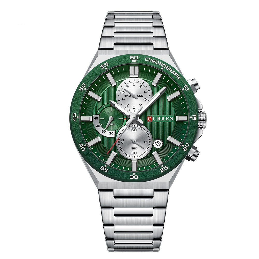 Neutral Waterproof Calendar Mens Business Sports Watch
