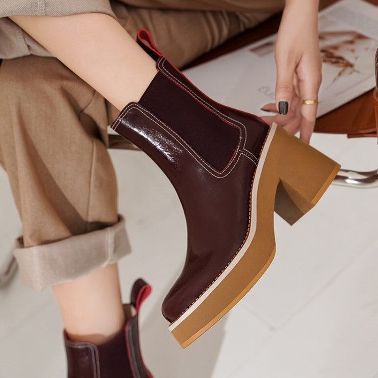 Women's High Heel Size Sleeve Short Boots