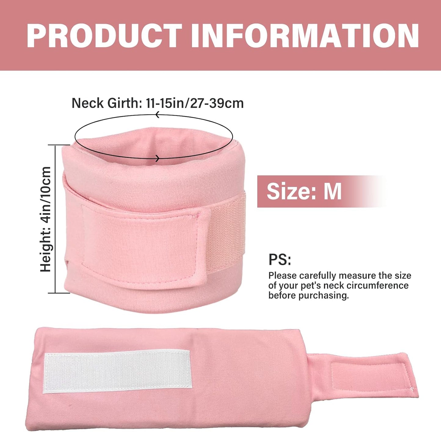 Cat Cone Collar Neck Brace Cat Dog After Surgery Recover Collar Soft Cat Cone Collar Provide Powerful Support For The Neck