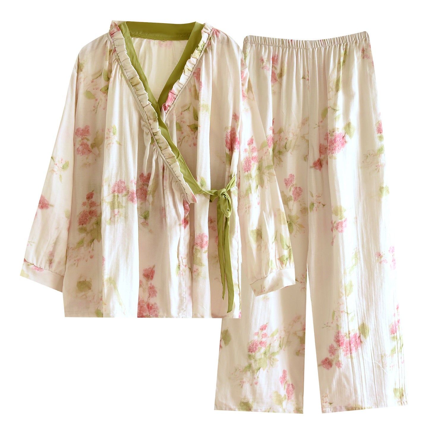 Womens Loose-fitting Long-sleeve Top And Pants Set