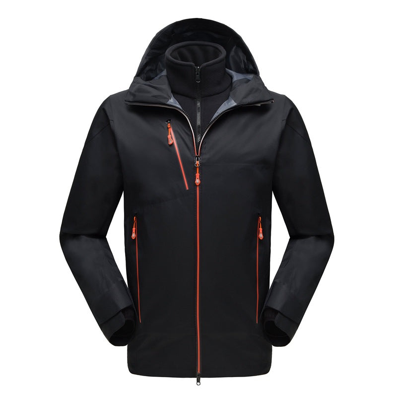 Two-piece men's waterproof outdoor jacket
