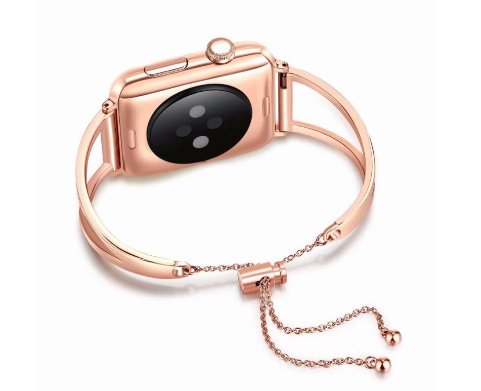 Compatible with Apple, Watch Bands Adjustable Stainless Steel Strap / iWatch series 3 2 1 (38mm/42mm)
