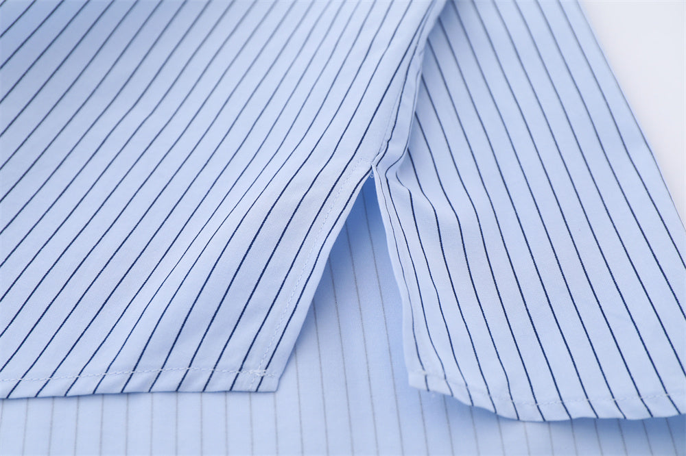 Japanese Minority Trendy Brand Pinstripe Long-sleeved Shirt
