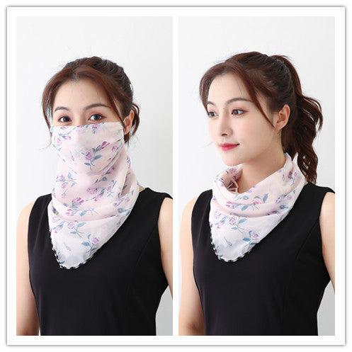 Summer outdoor riding mask driving sun shading scarf