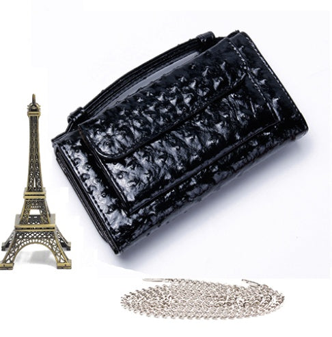 New snake pattern clutch bag handbag chain shoulder Messenger bag wallet ladies long section