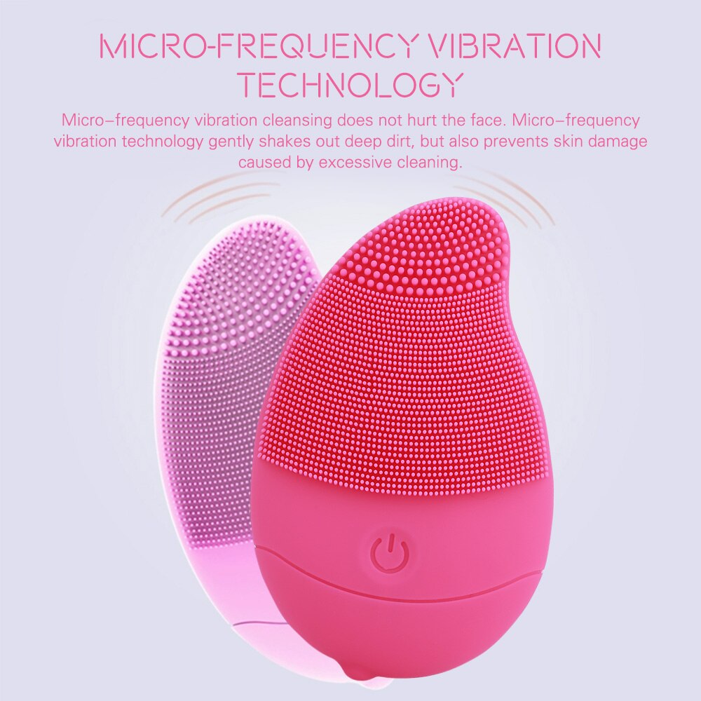 Silicone Electric Facial Cleanser Facial Pore Cleansing