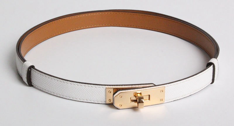 H home new kelly leather thin belt