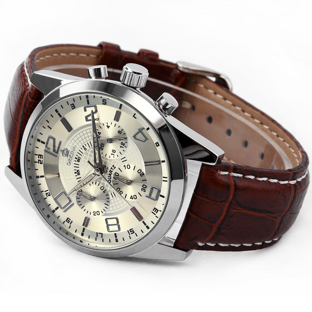 Six-pin trend men's watch