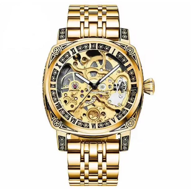 Men's Casual Skeleton Automatic Mechanical Watch