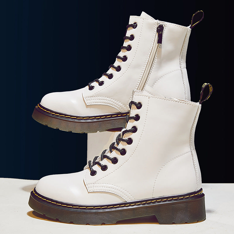 New All-Match British Style Short Boots Women