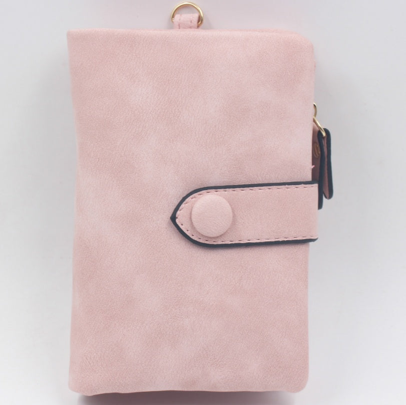 Factory Direct Frosted Purse Female Short Section Korean Student Cute  More Card Lady Wallet Female