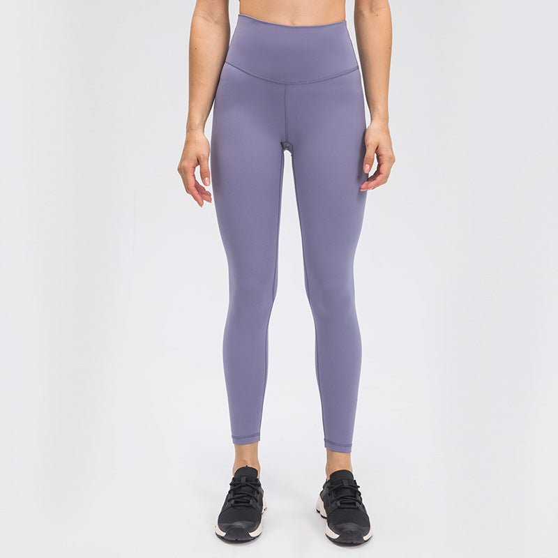 Nude Yoga Pants For Women In Autumn And Winter, High Waist, Hip Lifting, Running Tight
