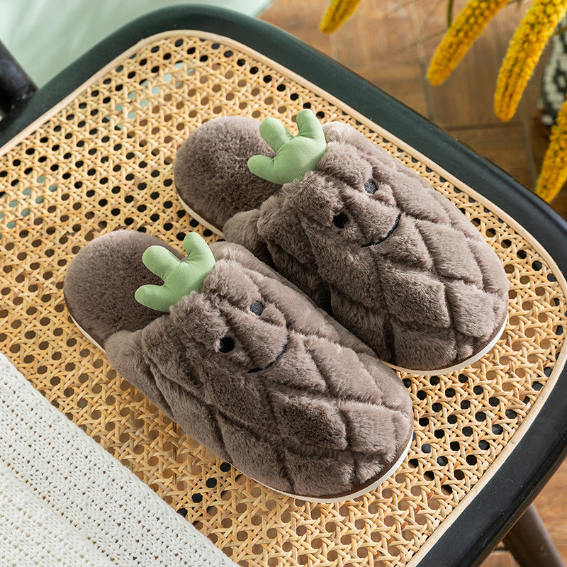 Home non-slip cotton slippers