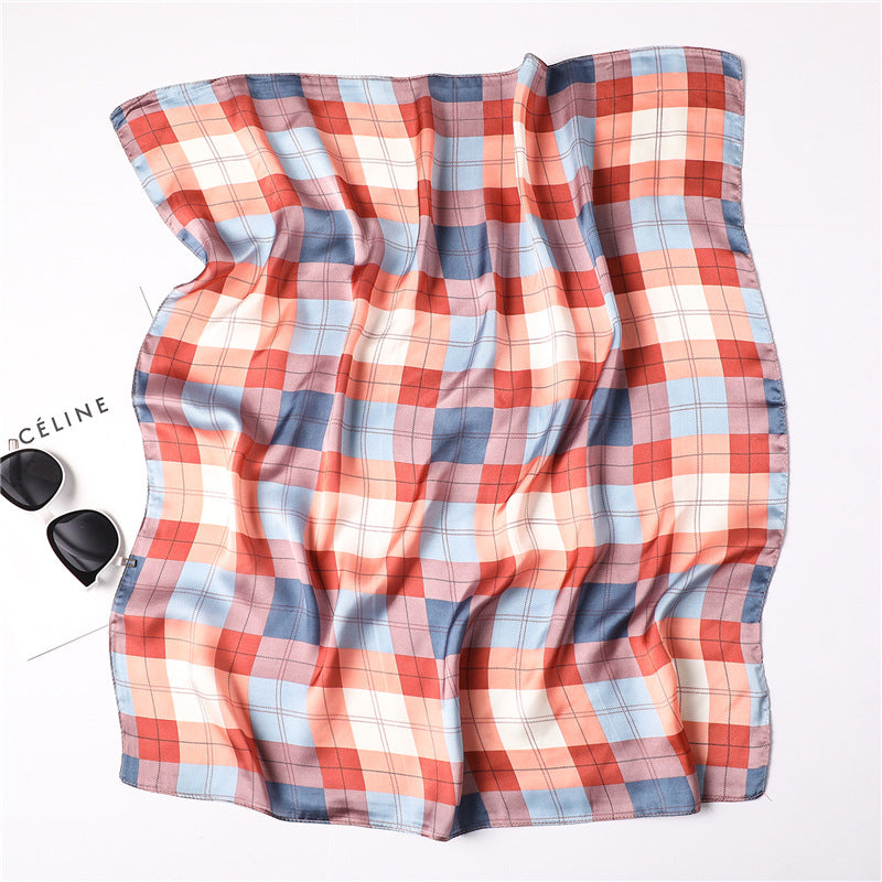 Colorful plaid scarf