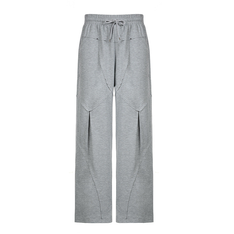 American Street Design Features Split Sweater Pants Lights