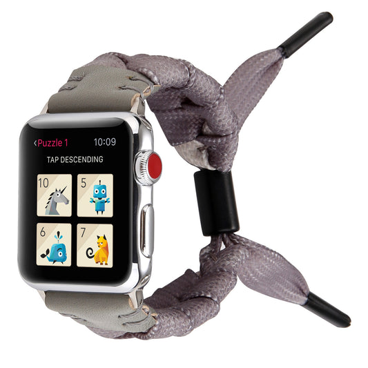 Watch With Nylon Leather Accessory Woven Polyester