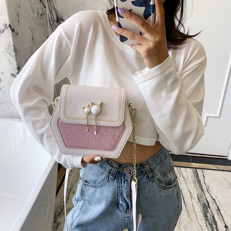 Trendy Korean style wild one-shoulder messenger
