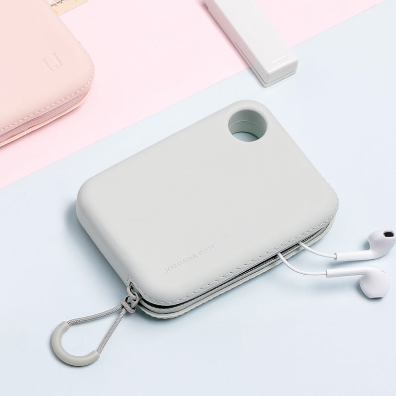Xiaomi Mijia Silicone Portable Zippered Storage Pouch Bag Handbag Wallet Lightweight w/ Hand Strap