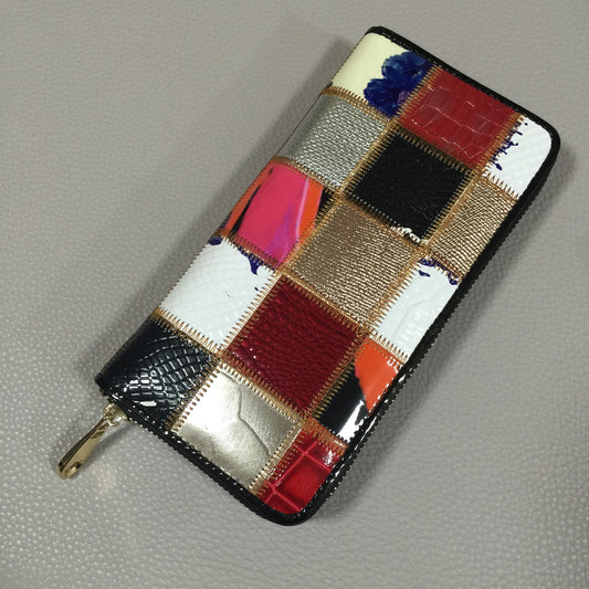 Stitched leather wallet