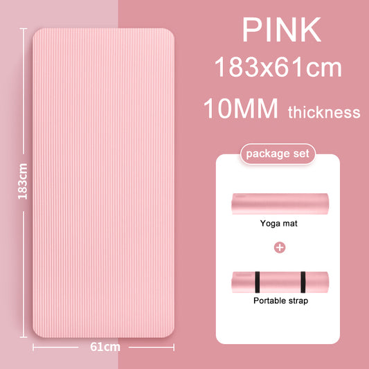 Beginner lengthened non-slip yoga mat