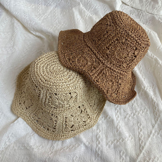 Summer Sun Protection And Sunshade Hat On The Beach
